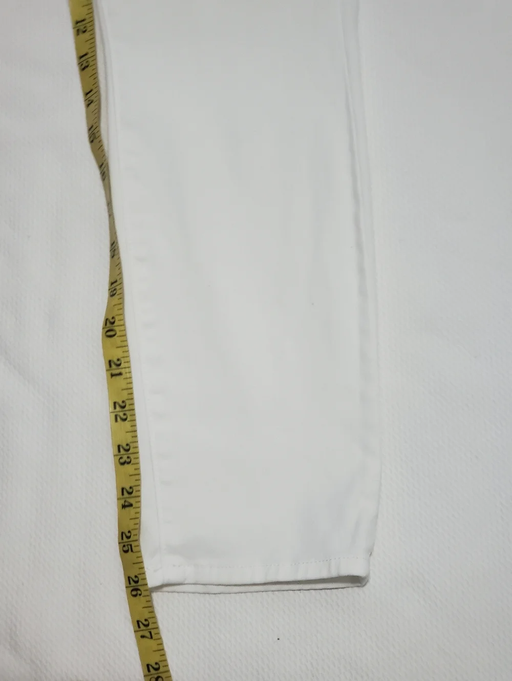 MOTHER The Looker Crop Jeans Glass Slipper White 28 Waist